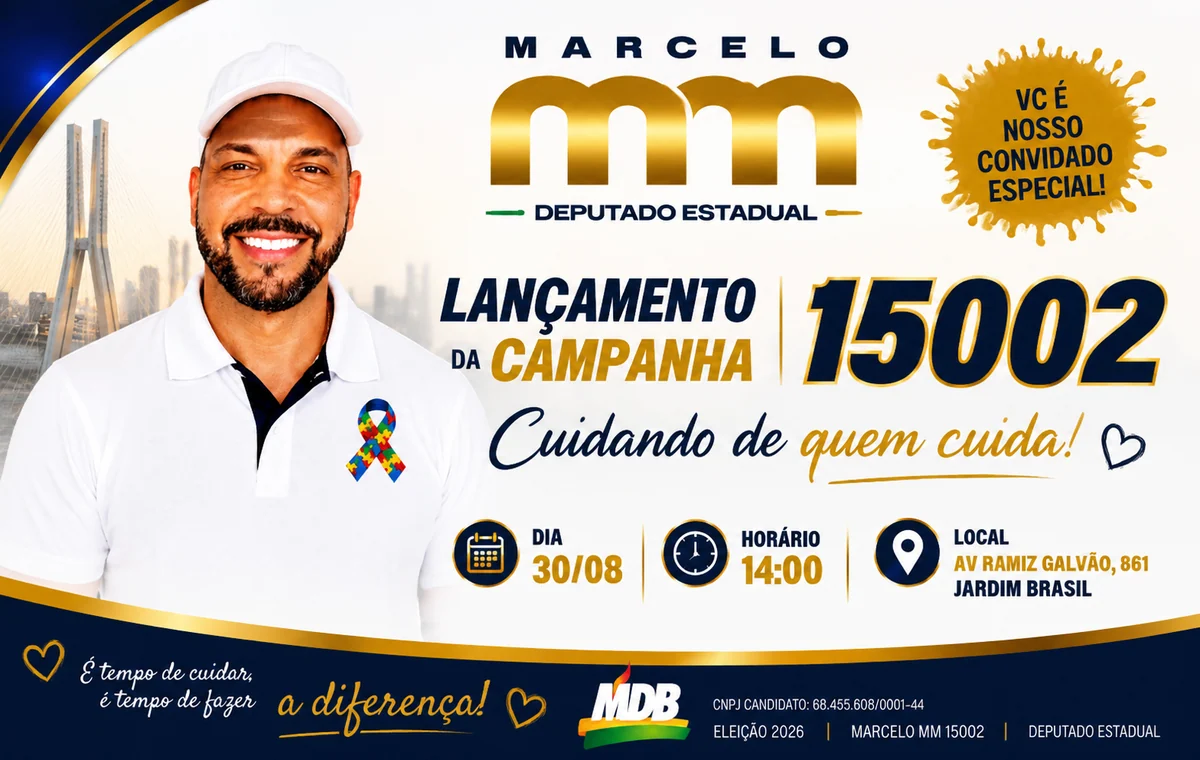 Quero convidar você para o lançamento da minha campanha