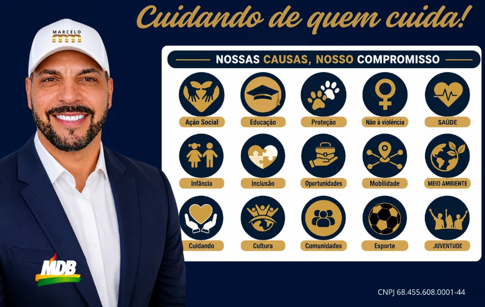 Nossas causas, nosso compromisso: as áreas que Marcelo MM coloca no centro de sua atuação